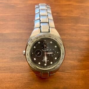 FOSSIL Blue Stainless Steel Tachymeter Men 100 M Watch | BQ-9038
